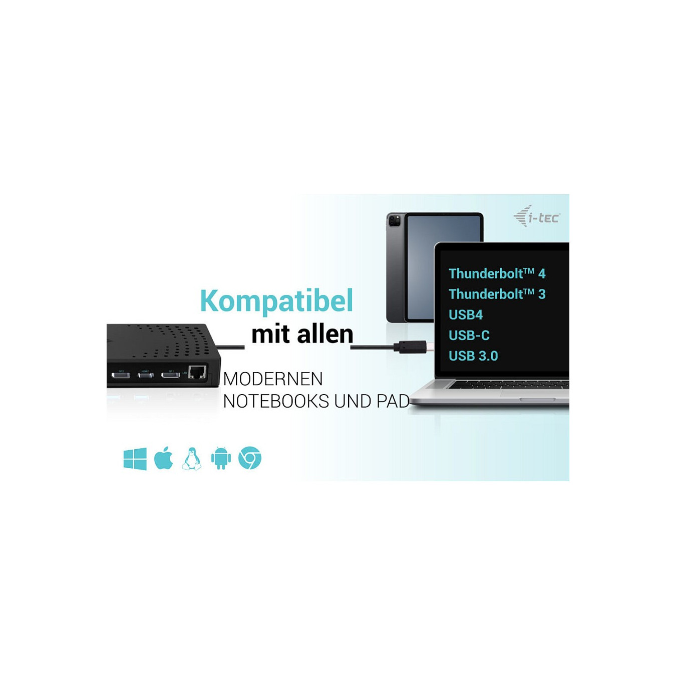D I-TEC USB-C Thunderbolt 14-in-1 PD 100W DockingStation — Buy in Cyprus with Fast Delivery