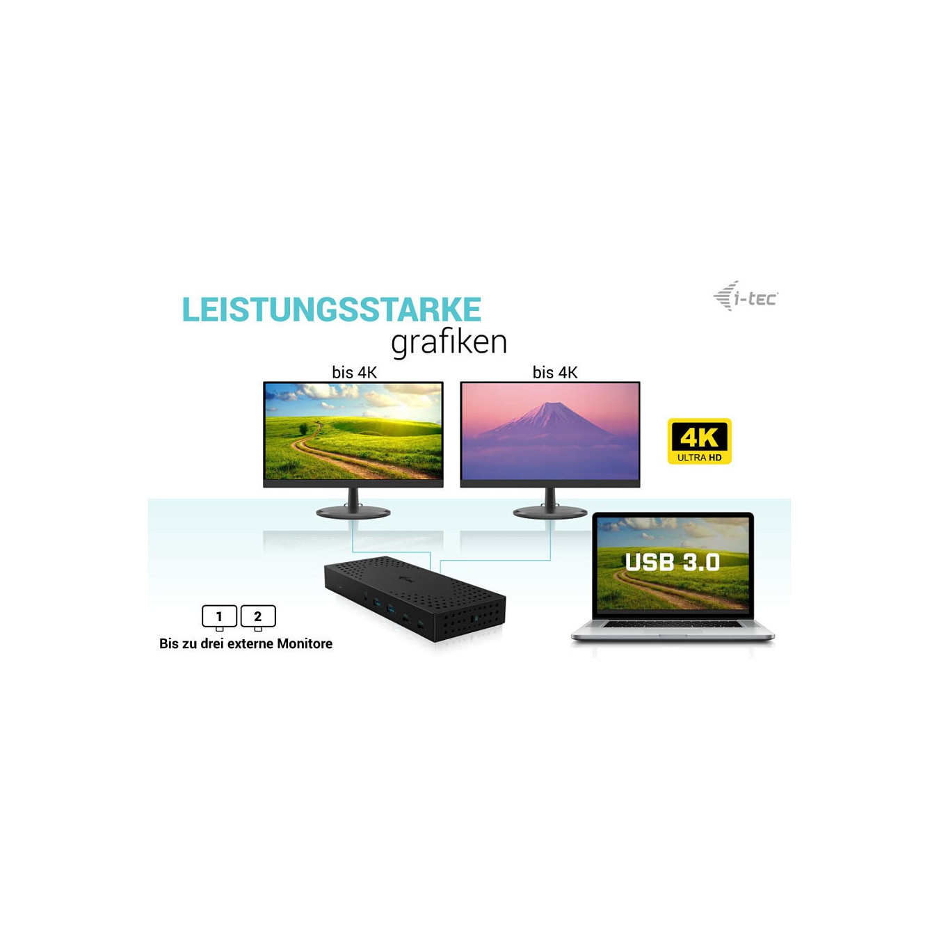 D I-TEC USB-C Thunderbolt 14-in-1 PD 100W DockingStation — Buy in Cyprus with Fast Delivery