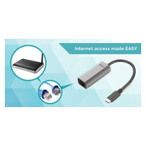 USB I-Tec USB-C Metal Gigabit Ethernet Adapter — Buy in Cyprus with Fast Delivery