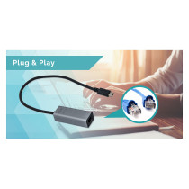 USB I-Tec USB-C Metal Gigabit Ethernet Adapter — Buy in Cyprus with Fast Delivery
