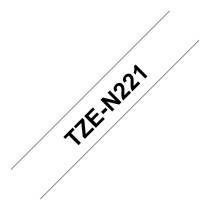 Brother TZe N221 - Nicht-laminiertes Schriftband - Schwarz auf Weiß — Buy in Cyprus with Fast Delivery
