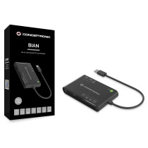 CONCEPTRONIC Kartenleser USB-A2.0- to 7-in-1 schwarz — Buy in Cyprus with Fast Delivery