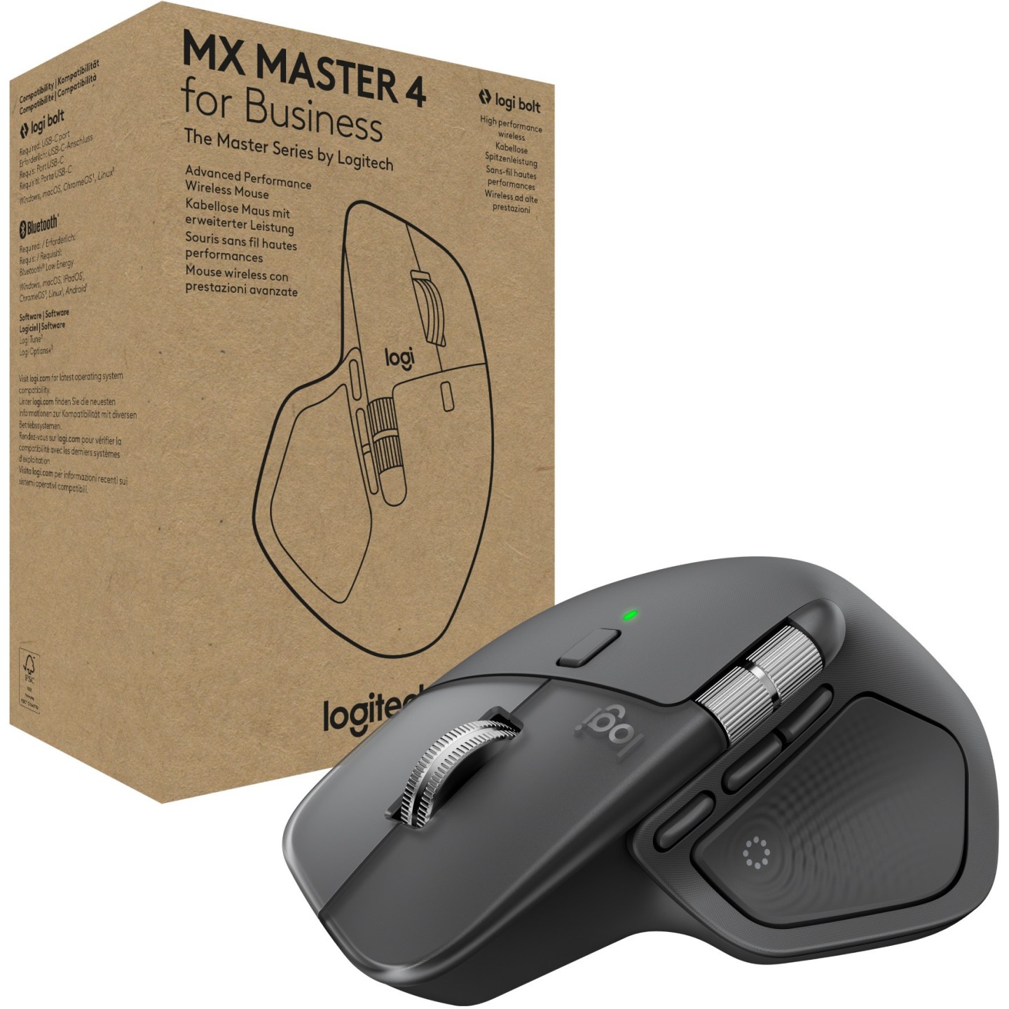 Logitech MX Master 4 for Business Graphite Wireless Mouse (Boxed) — Buy in Cyprus with Fast Delivery