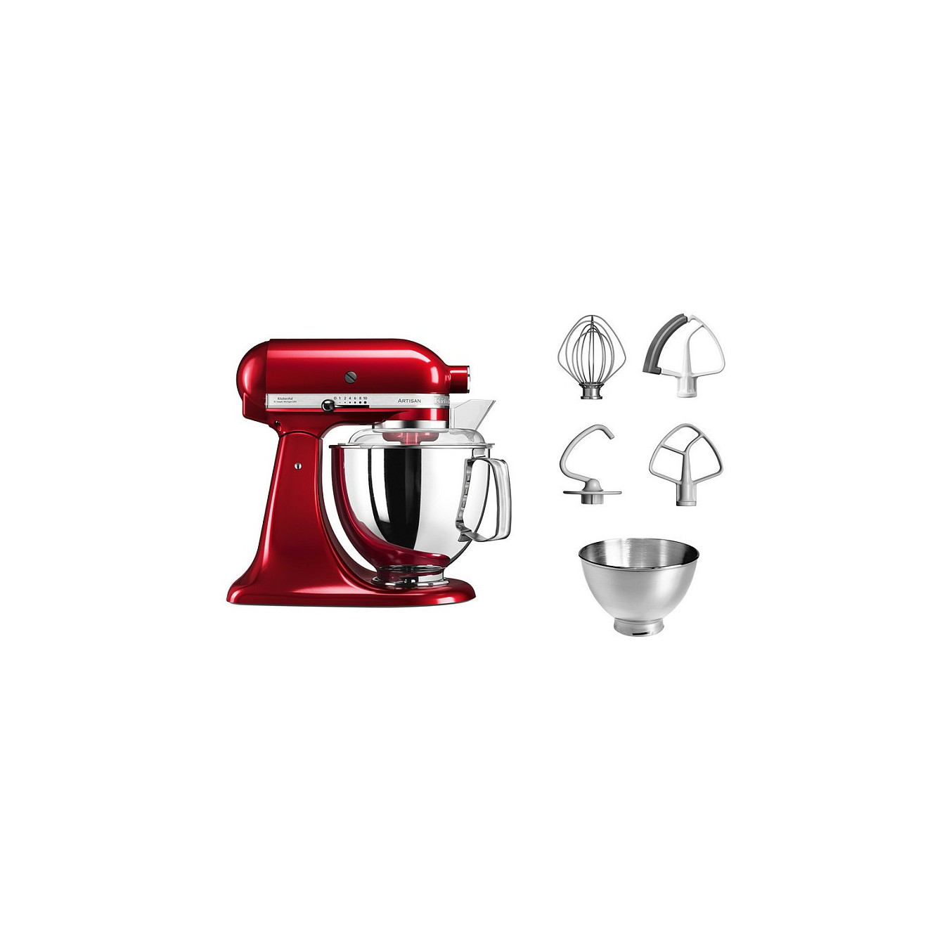 KitchenAid Küchenmaschine 300W - 5KSM175PSEAC Artisan rot — Buy in Cyprus with Fast Delivery