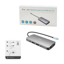 D i-tec Metal USB-C Nano universal Dock 3x Display + Power Delivery 100 W — Buy in Cyprus with Fast Delivery