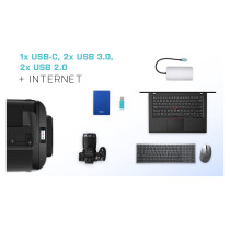 D i-tec Metal USB-C Nano universal Dock 3x Display + Power Delivery 100 W — Buy in Cyprus with Fast Delivery