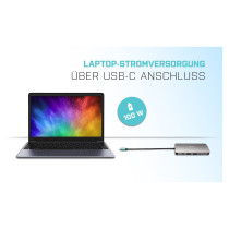 D i-tec Metal USB-C Nano universal Dock 3x Display + Power Delivery 100 W — Buy in Cyprus with Fast Delivery