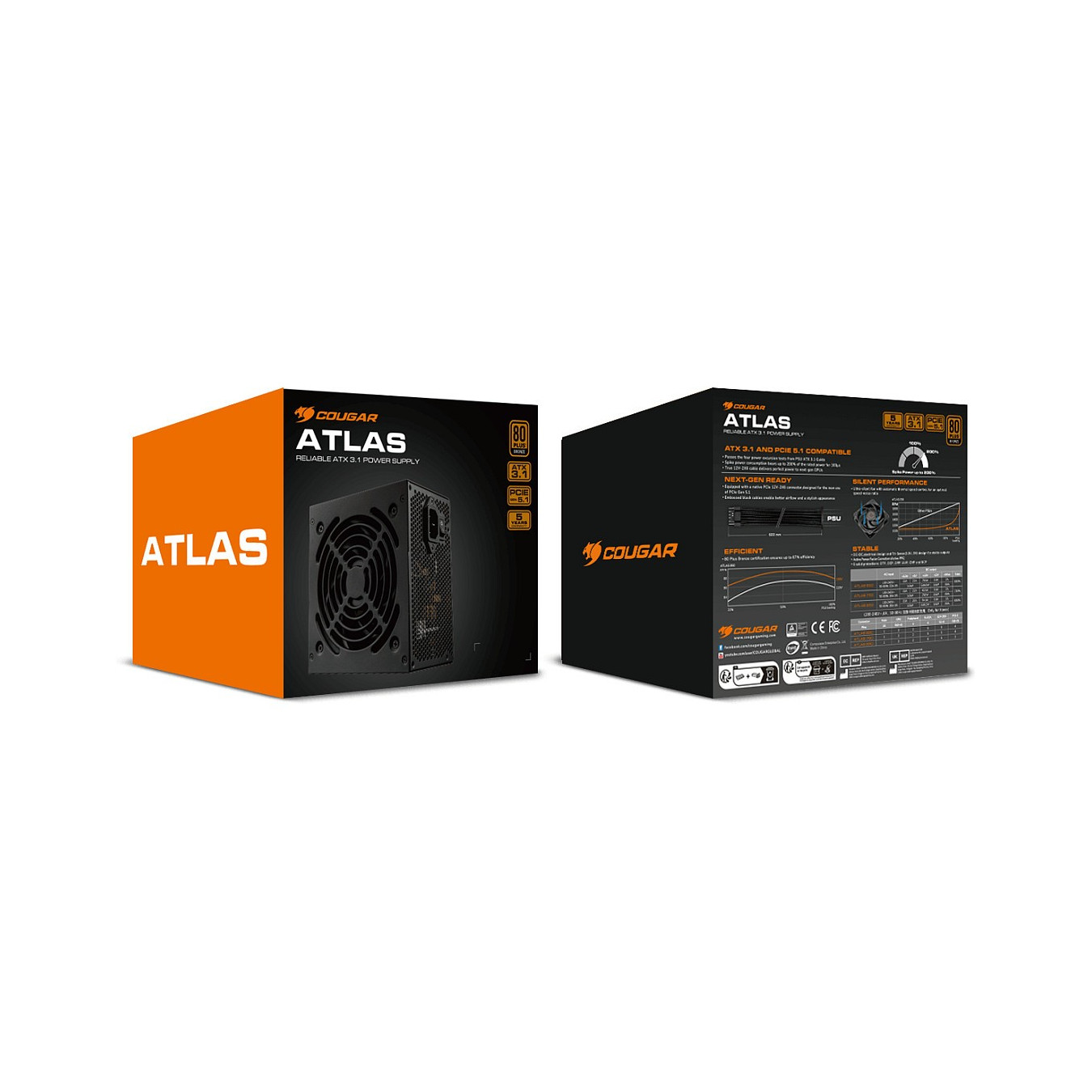 750W COUGAR Netzteil ATLAS 750W ATX3.1 80 Plus Bronze — Buy in Cyprus with Fast Delivery