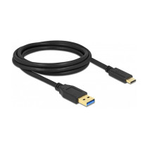 Delock USB-Kabel - USB Typ A (M) bis USB-C (M) 2M Black — Buy in Cyprus with Fast Delivery
