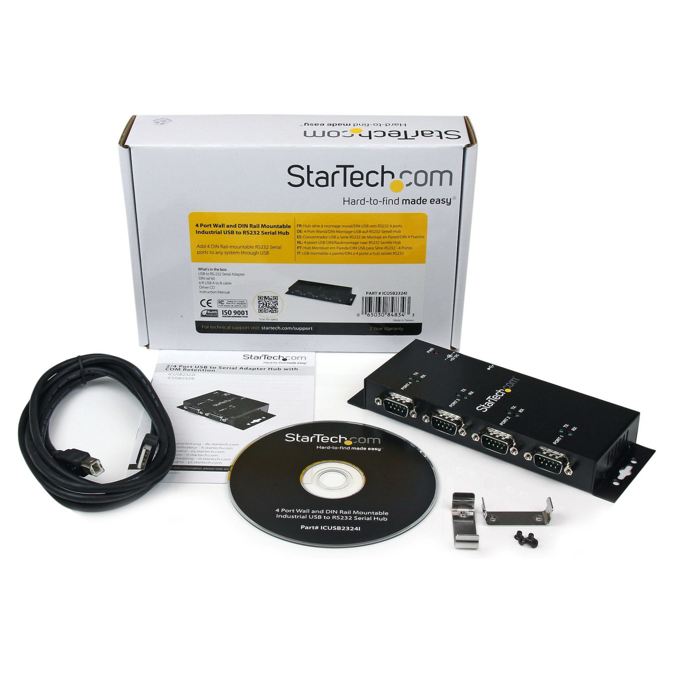 StarTech 4 PORT USB SERIAL ADAPTER — Buy in Cyprus with Fast Delivery