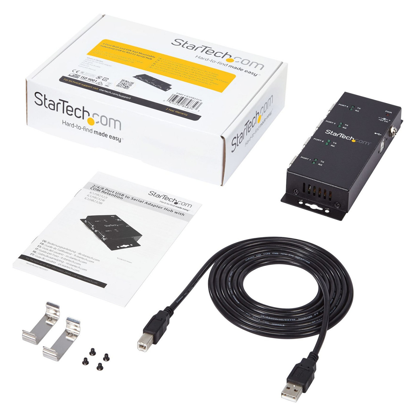 StarTech 4 PORT USB SERIAL ADAPTER — Buy in Cyprus with Fast Delivery