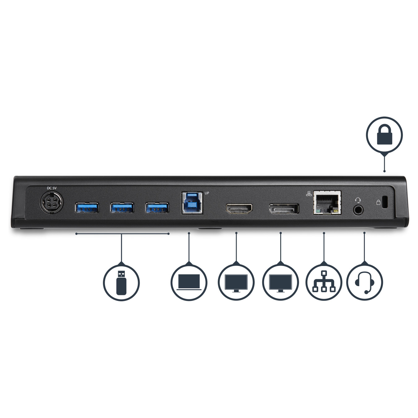 D StarTech USB3 4K LAPTOP DOCKING STATION — Buy in Cyprus with Fast Delivery