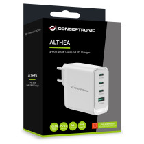CONCEPTRONIC Ladegerät 4Port GaN 3xUSB-C 1xA100WPD3.0 PPS ws — Buy in Cyprus with Fast Delivery