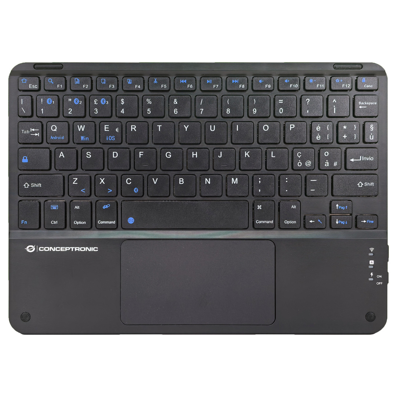 CONCEPTRONIC Wireless Tastatur. Layout italien. 10' schwarz — Buy in Cyprus with Fast Delivery
