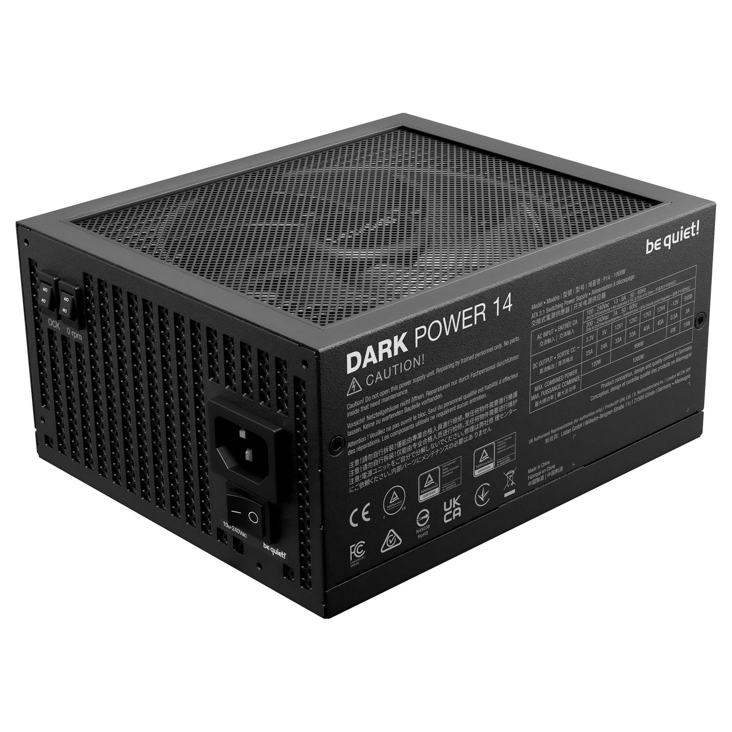 be quiet! Dark Power 14 1000W 80+ Titanium ATX 3.1 Fully Modular PSU (Boxed) — Buy in Cyprus with Fast Delivery