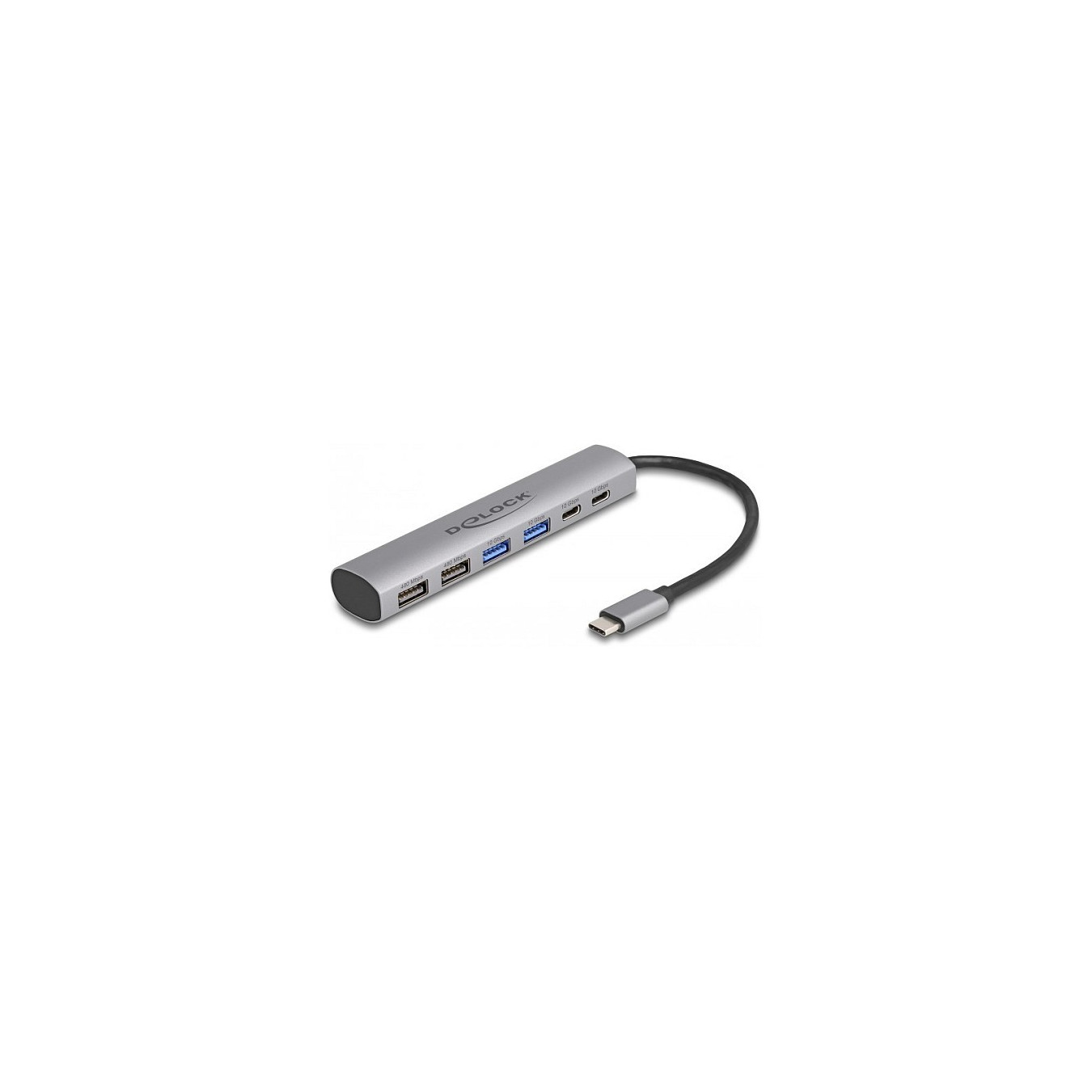 DELOCK 6 Port USB Hub mit 4 x USB Typ-A Buchse und 2 x USB Type-C Buchse — Buy in Cyprus with Fast Delivery