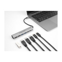 DELOCK 6 Port USB Hub mit 4 x USB Typ-A Buchse und 2 x USB Type-C Buchse — Buy in Cyprus with Fast Delivery