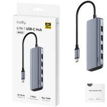 Cudy 6-IN-1 USB-C Hub with 4K HDMI — Buy in Cyprus with Fast Delivery
