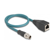 DeLock M12 Adapterkabel X-kodiert 8 Pin Stecker zu RJ45 Buchse 50 cm — Buy in Cyprus with Fast Delivery