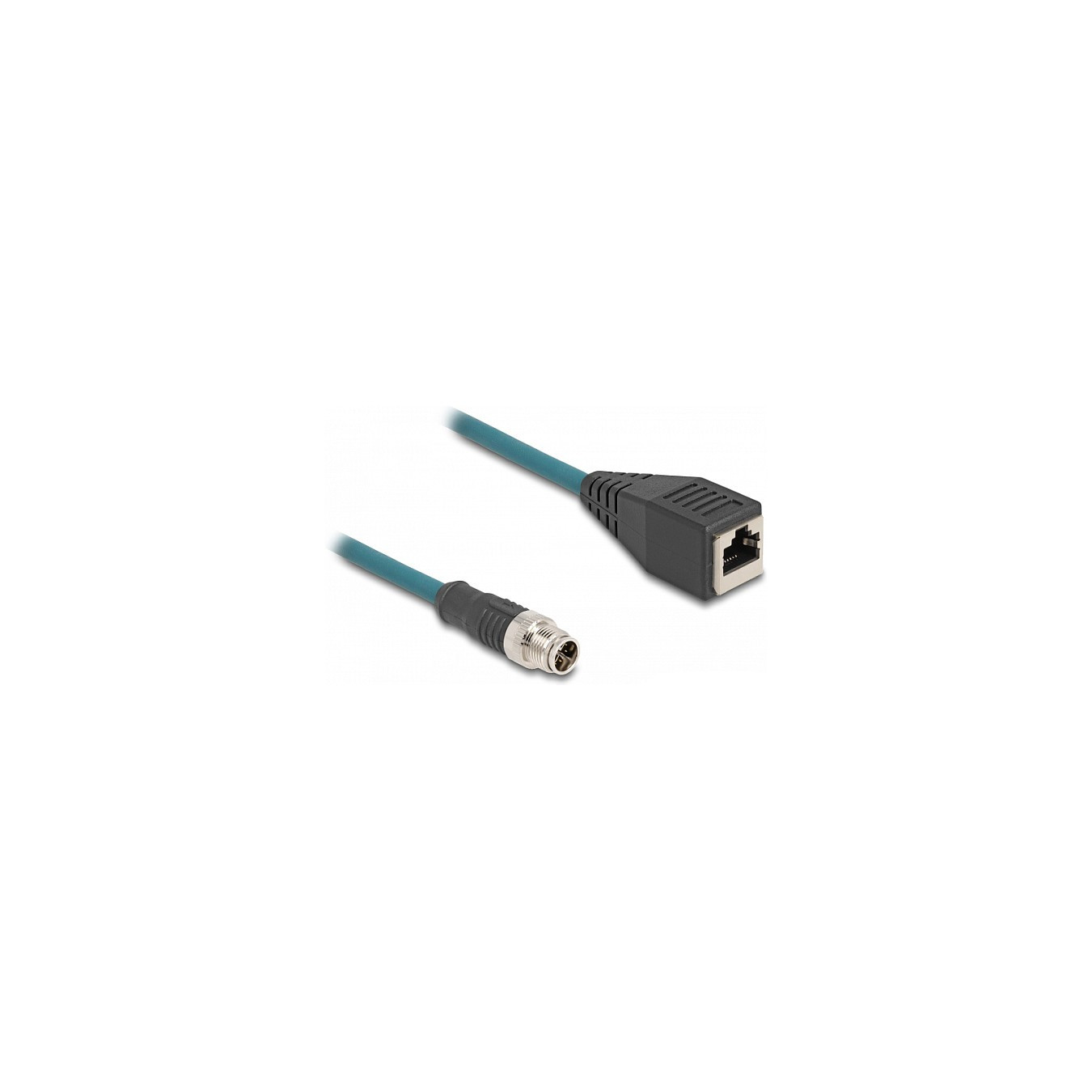 DeLock M12 Adapterkabel X-kodiert 8 Pin Stecker zu RJ45 Buchse 50 cm — Buy in Cyprus with Fast Delivery