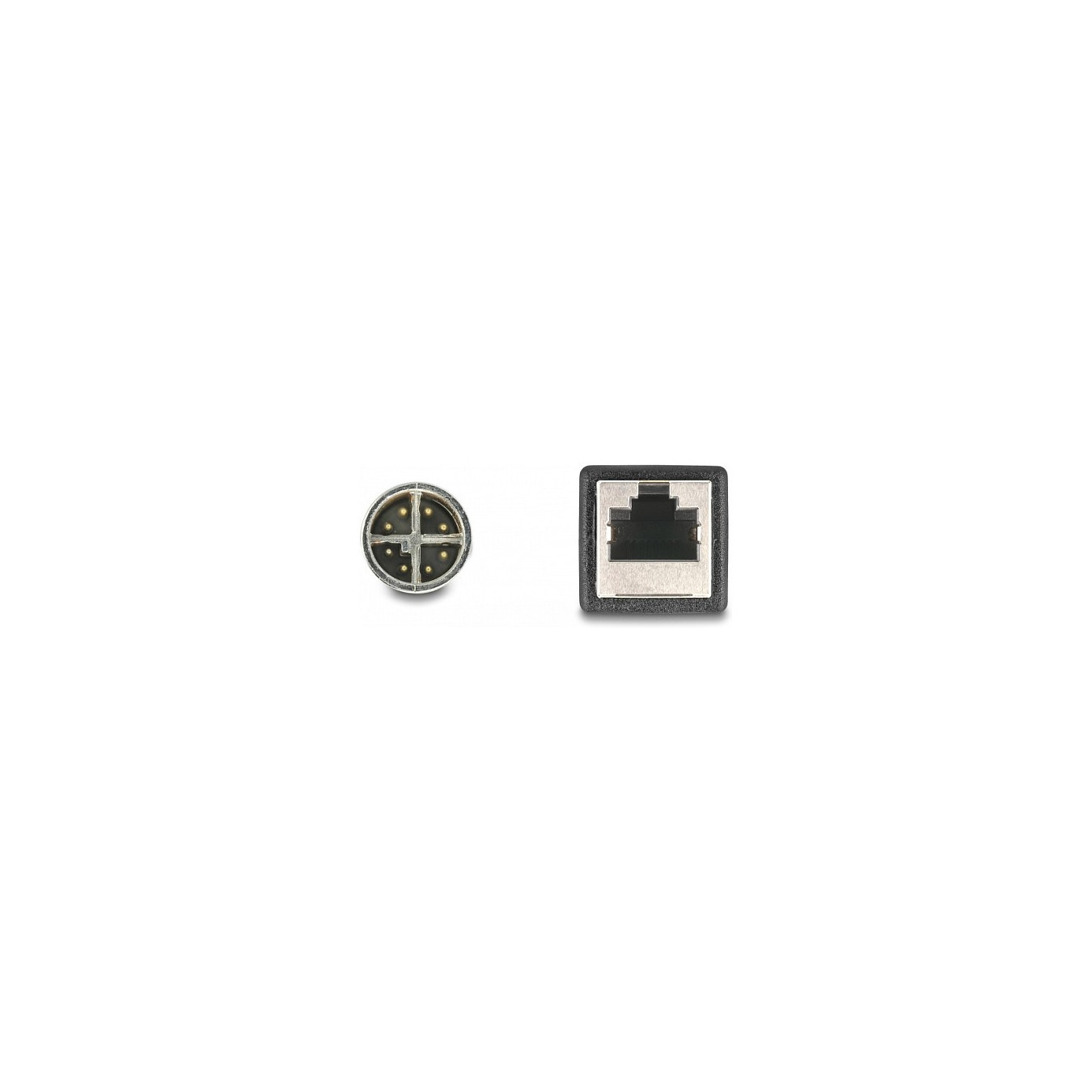 DeLock M12 Adapterkabel X-kodiert 8 Pin Stecker zu RJ45 Buchse 50 cm — Buy in Cyprus with Fast Delivery