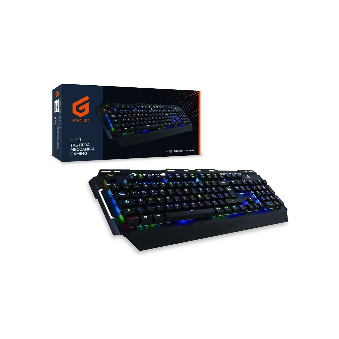 CONCEPTRONIC Gaming Tasta.. RGB. IT. Blue Switche italienis. — Buy in Cyprus with Fast Delivery