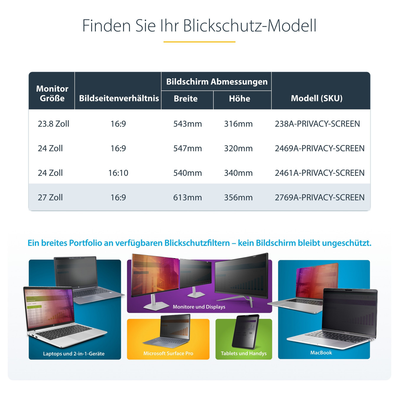 StarTech 27IN MONITOR PRIVACY SCREEN — Buy in Cyprus with Fast Delivery