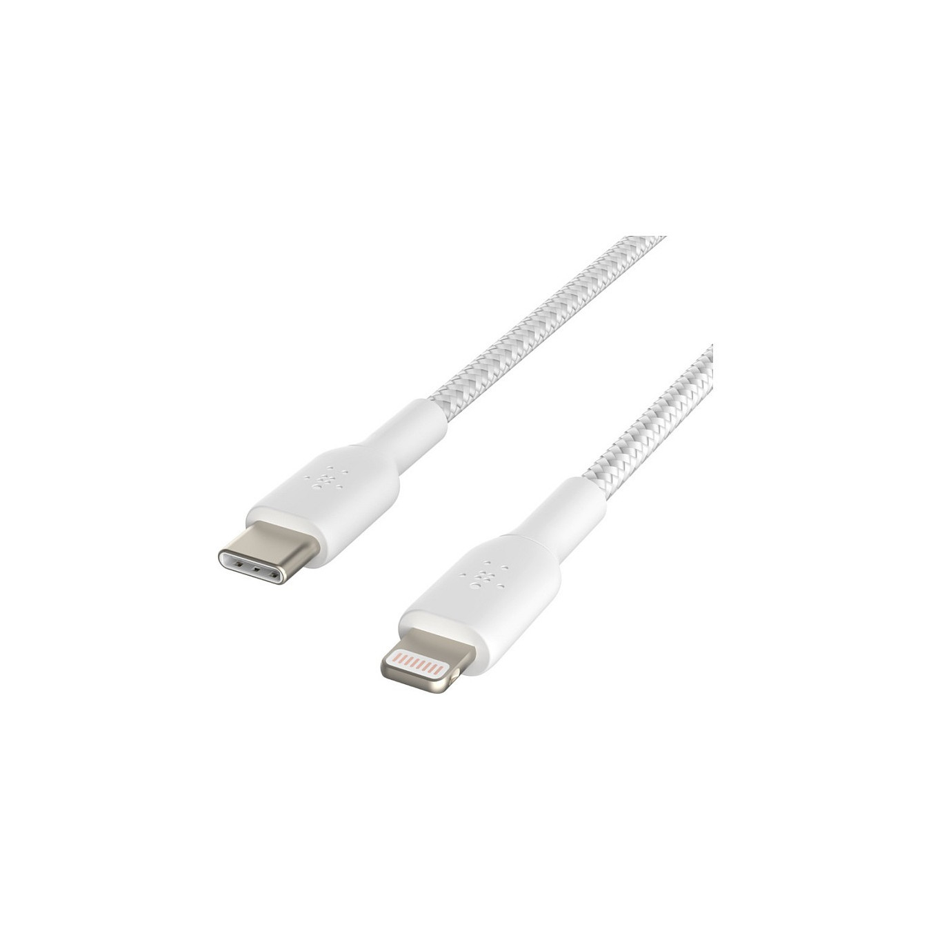 Belkin Lightning USB-C Kabel ummantelt mfi 1m weiß — Buy in Cyprus with Fast Delivery