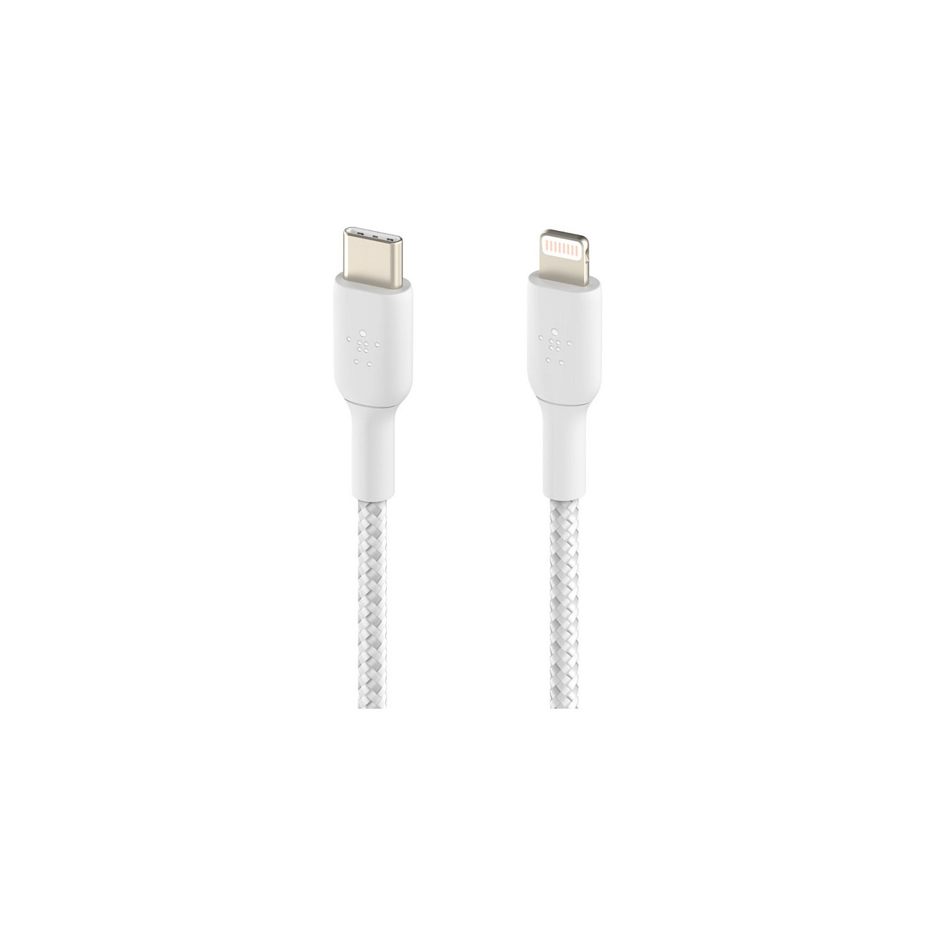 Belkin Lightning USB-C Kabel ummantelt mfi 1m weiß — Buy in Cyprus with Fast Delivery