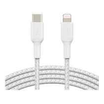Belkin Lightning USB-C Kabel ummantelt mfi 1m weiß — Buy in Cyprus with Fast Delivery
