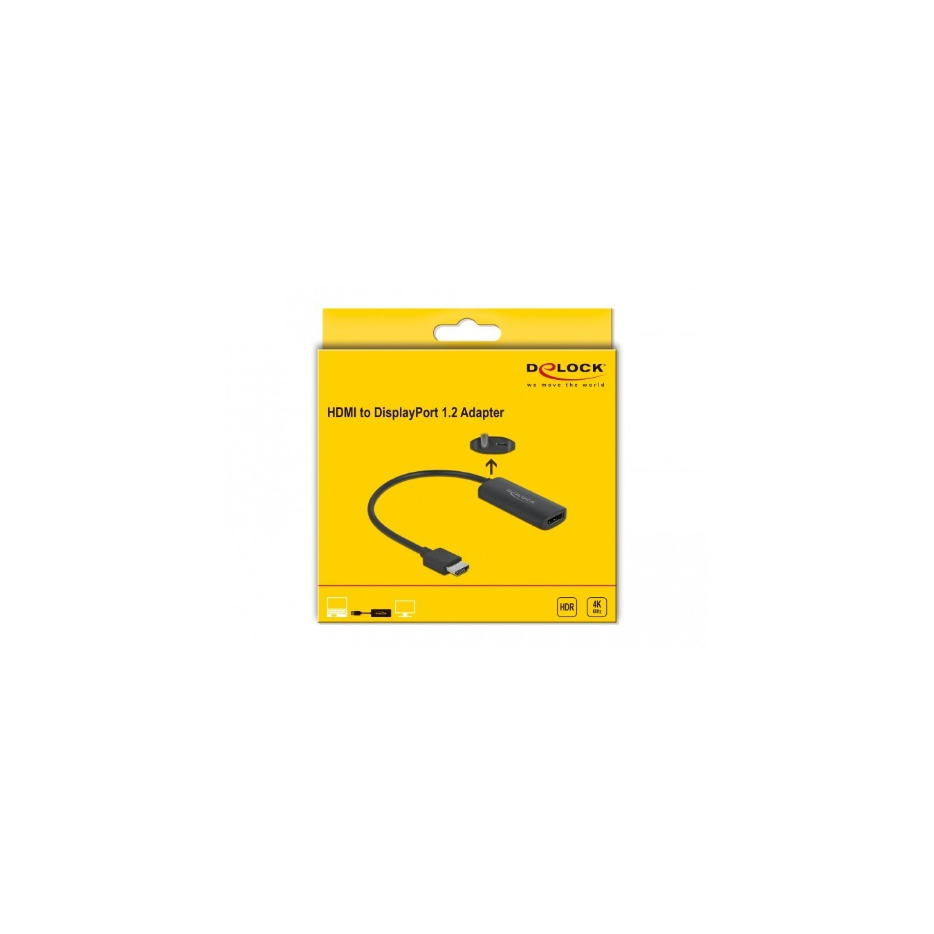 DELOCK Adapter HDMI-A Stecker zu DisplayPort Buchse 4K 60Hz — Buy in Cyprus with Fast Delivery