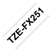 Brother TZe-FX251 Beschriftungsband Schwarz auf Weiß — Buy in Cyprus with Fast Delivery