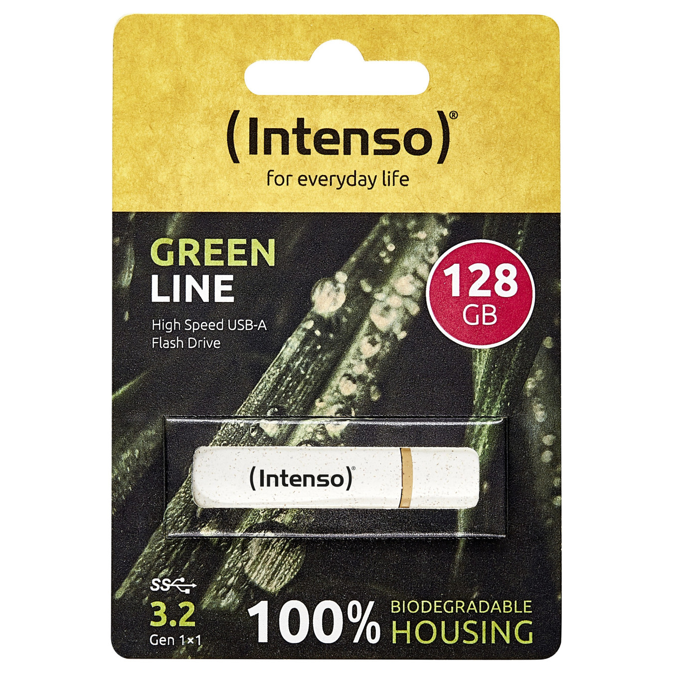 STICK Intenso Green Line 128 GB (beige braun. USB-A 3.2 Gen 1) — Buy in Cyprus with Fast Delivery