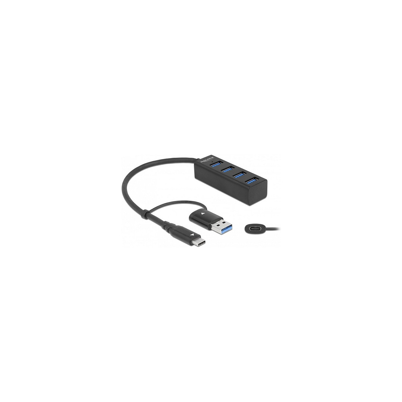 DELOCK 4 Port USB 3.2 Gen 1 Hub mit USB Type-C oder USB Typ-A Anschluss — Buy in Cyprus with Fast Delivery