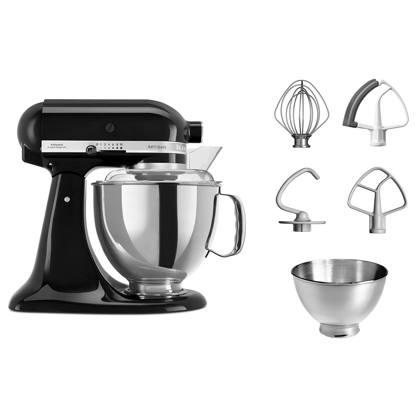KitchenAid Artisan 5KSM175PSEOB Onyx Schwarz — Buy in Cyprus with Fast Delivery