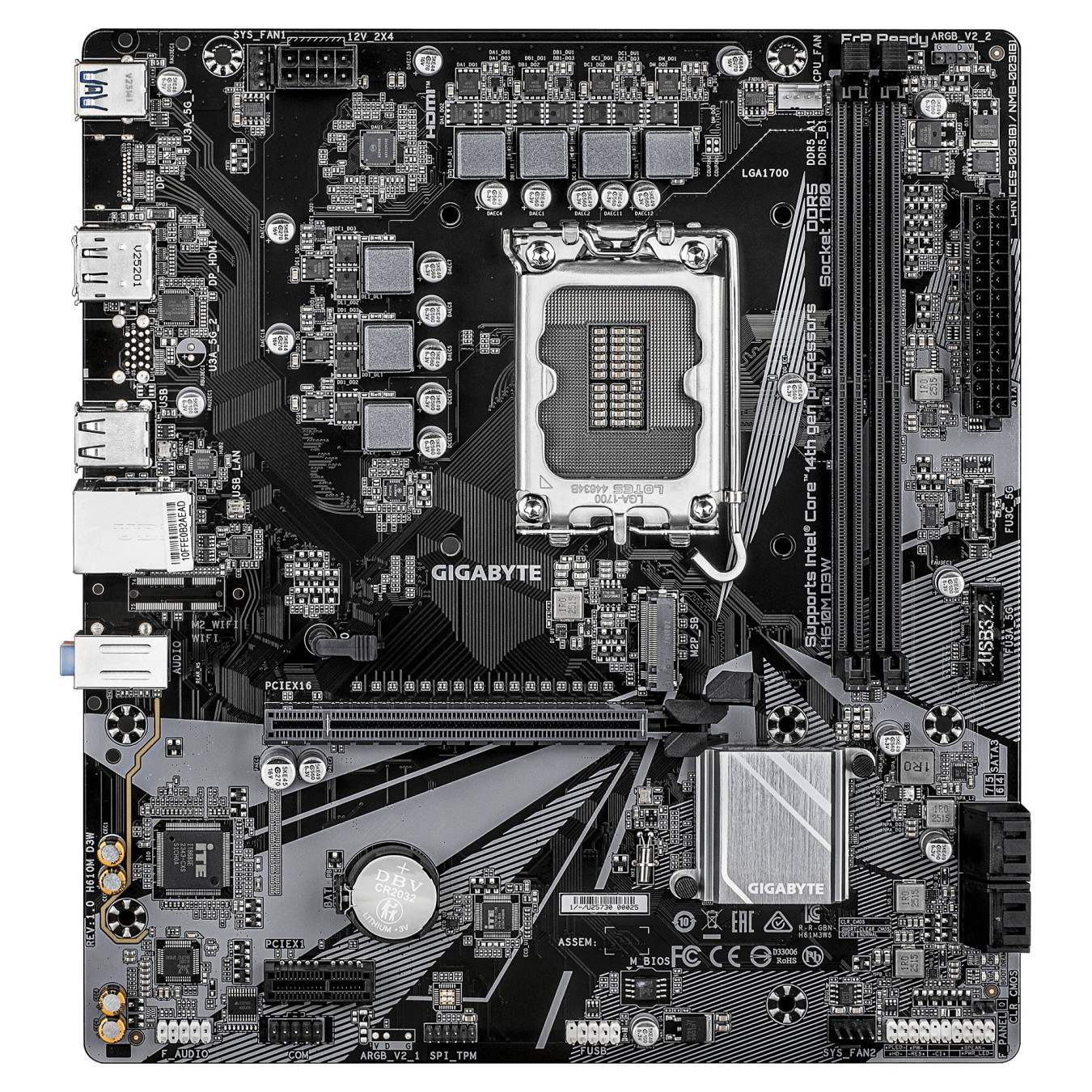 Gigabyte H610M D3W (H610.S1700.mATX.DDR5 — Buy in Cyprus with Fast Delivery