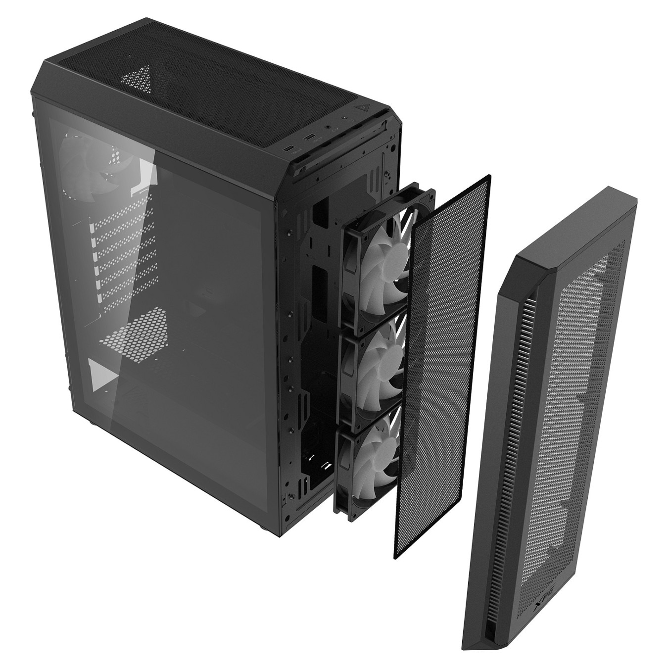 XPG Valor Air Plus ATX Midi Tower schwarz Glas 4x120mm ARGB — Buy in Cyprus with Fast Delivery