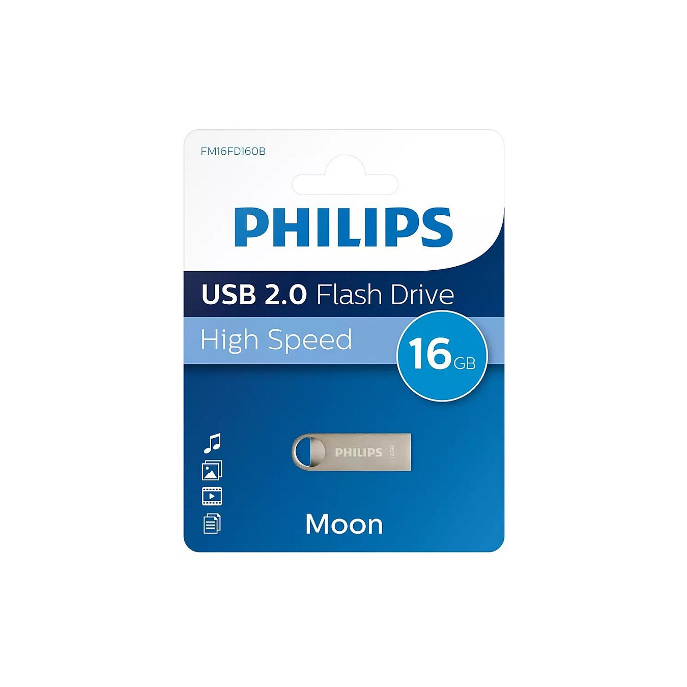 STICK Philips USB 2.0 16GB Moon Vintage Silver — Buy in Cyprus with Fast Delivery