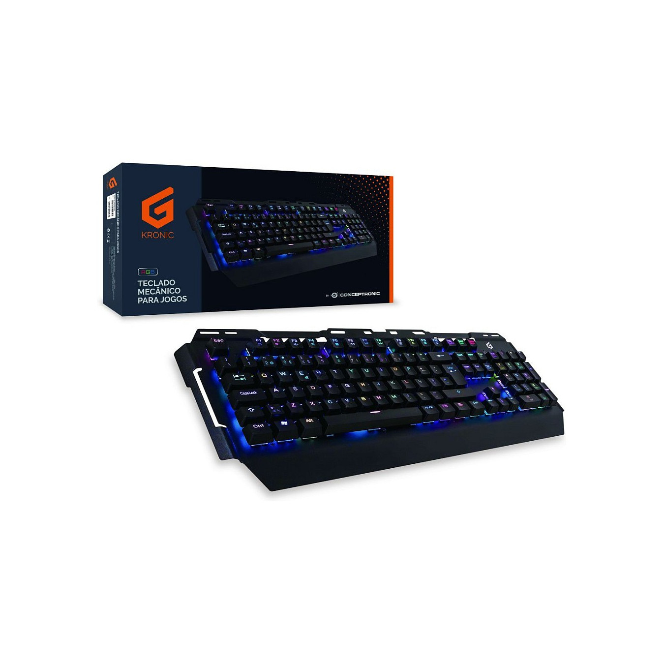CONCEPTRONIC Gaming Tasta.. RGB. PT. Blue Switche portugies. — Buy in Cyprus with Fast Delivery