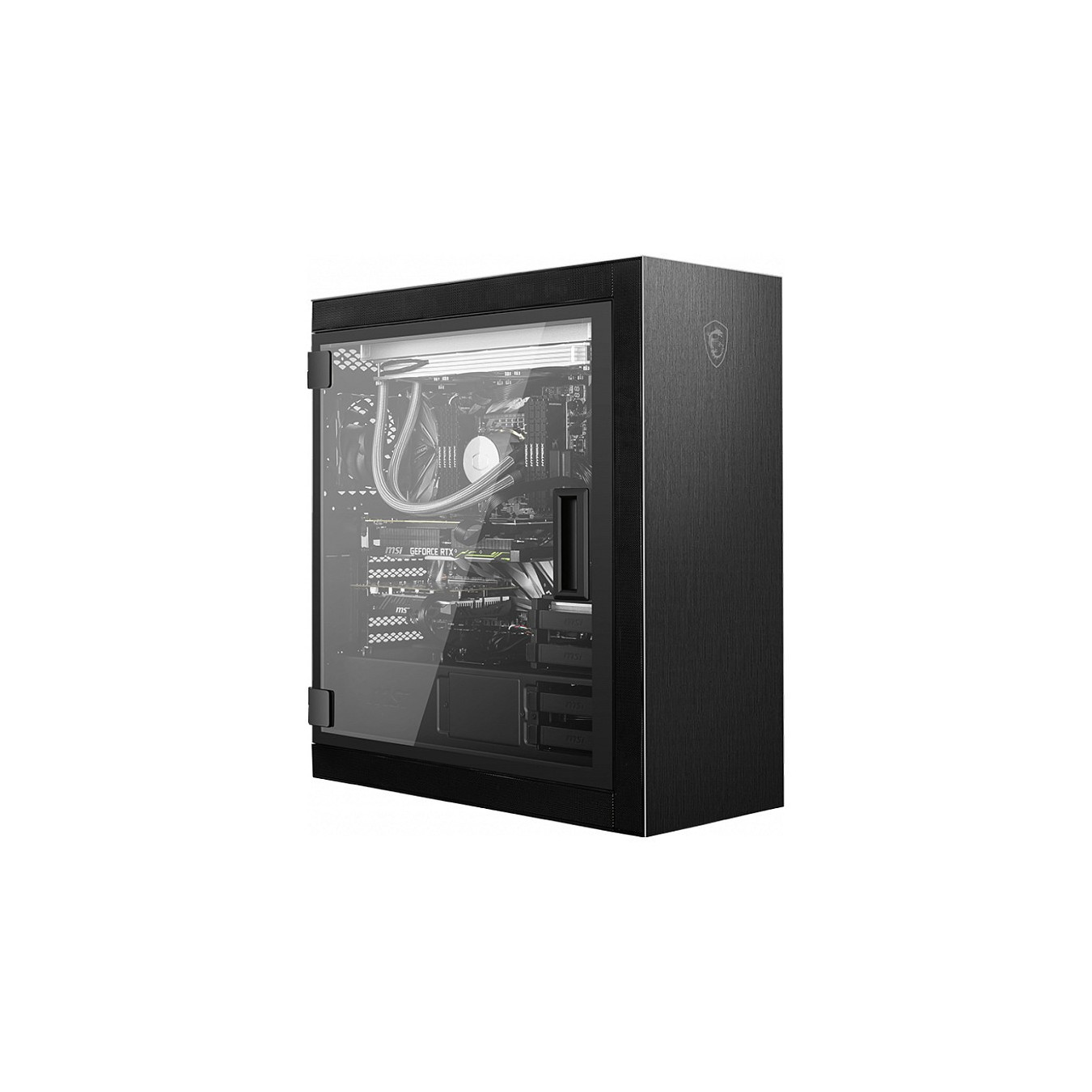 BIG MSI MPG SEKIRA 500P black. window. — Buy in Cyprus with Fast Delivery