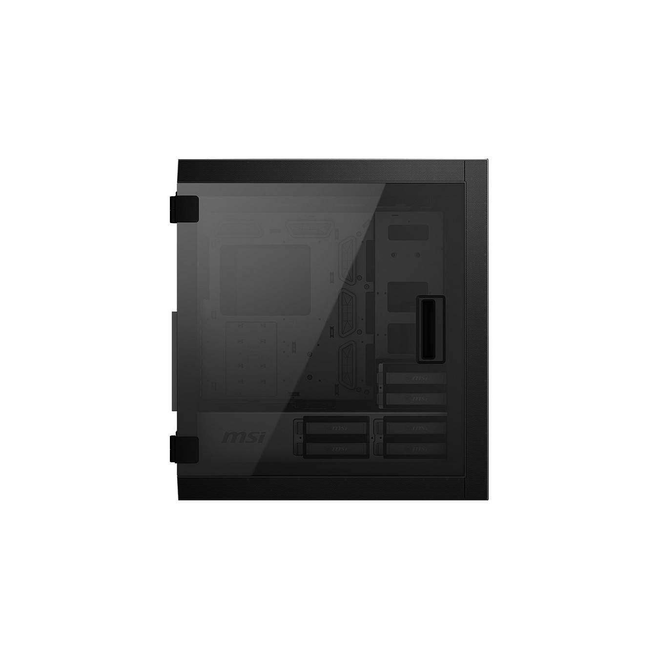BIG MSI MPG SEKIRA 500P black. window. — Buy in Cyprus with Fast Delivery