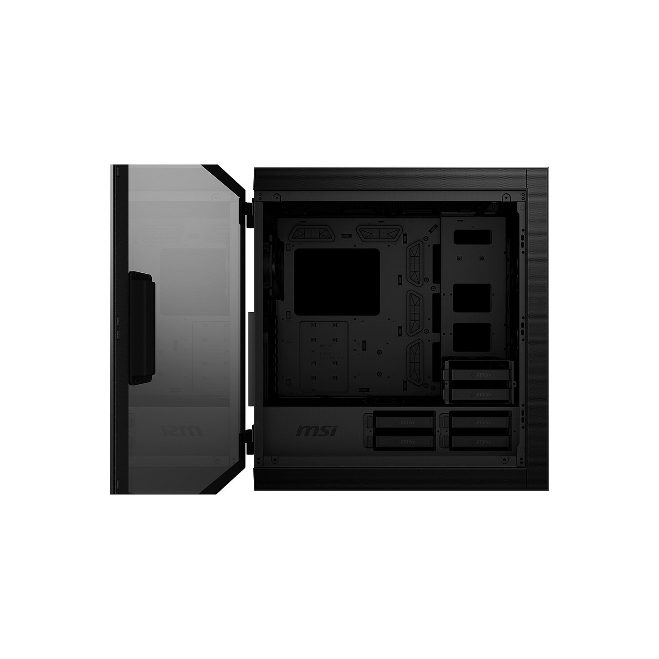 BIG MSI MPG SEKIRA 500P black. window. — Buy in Cyprus with Fast Delivery