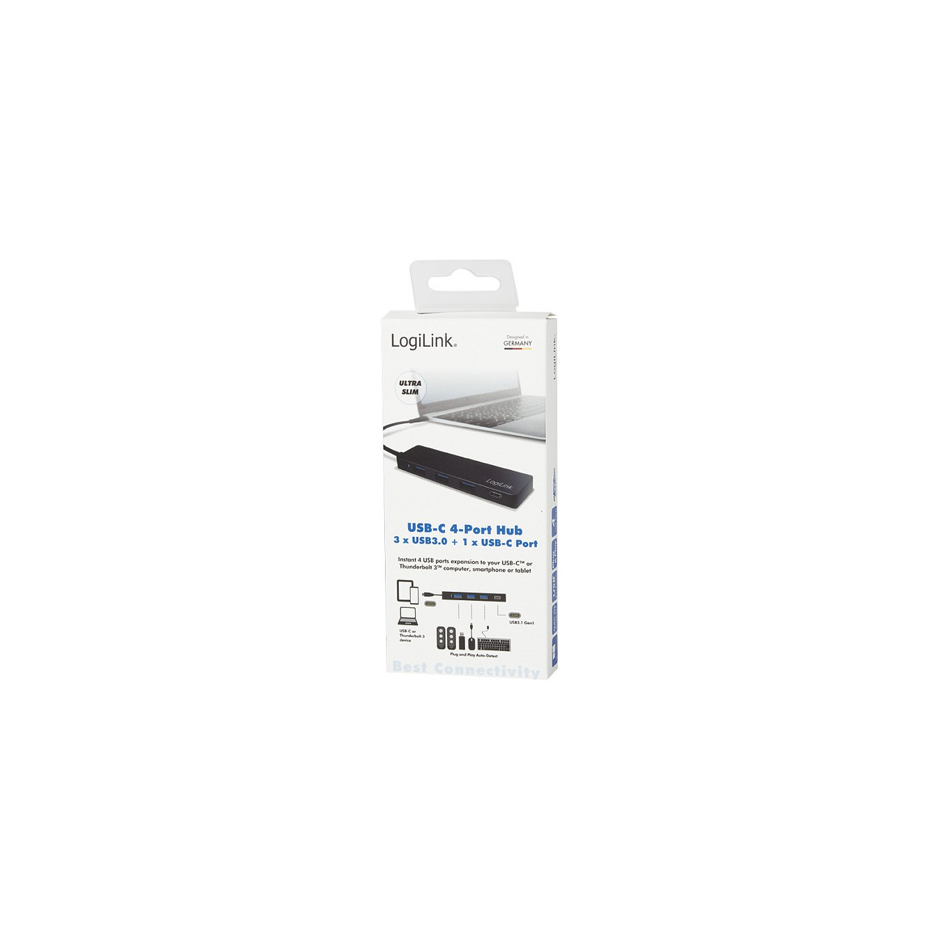 Logilink USB 3.1 HUB 3+1-port Type-C schwarz — Buy in Cyprus with Fast Delivery