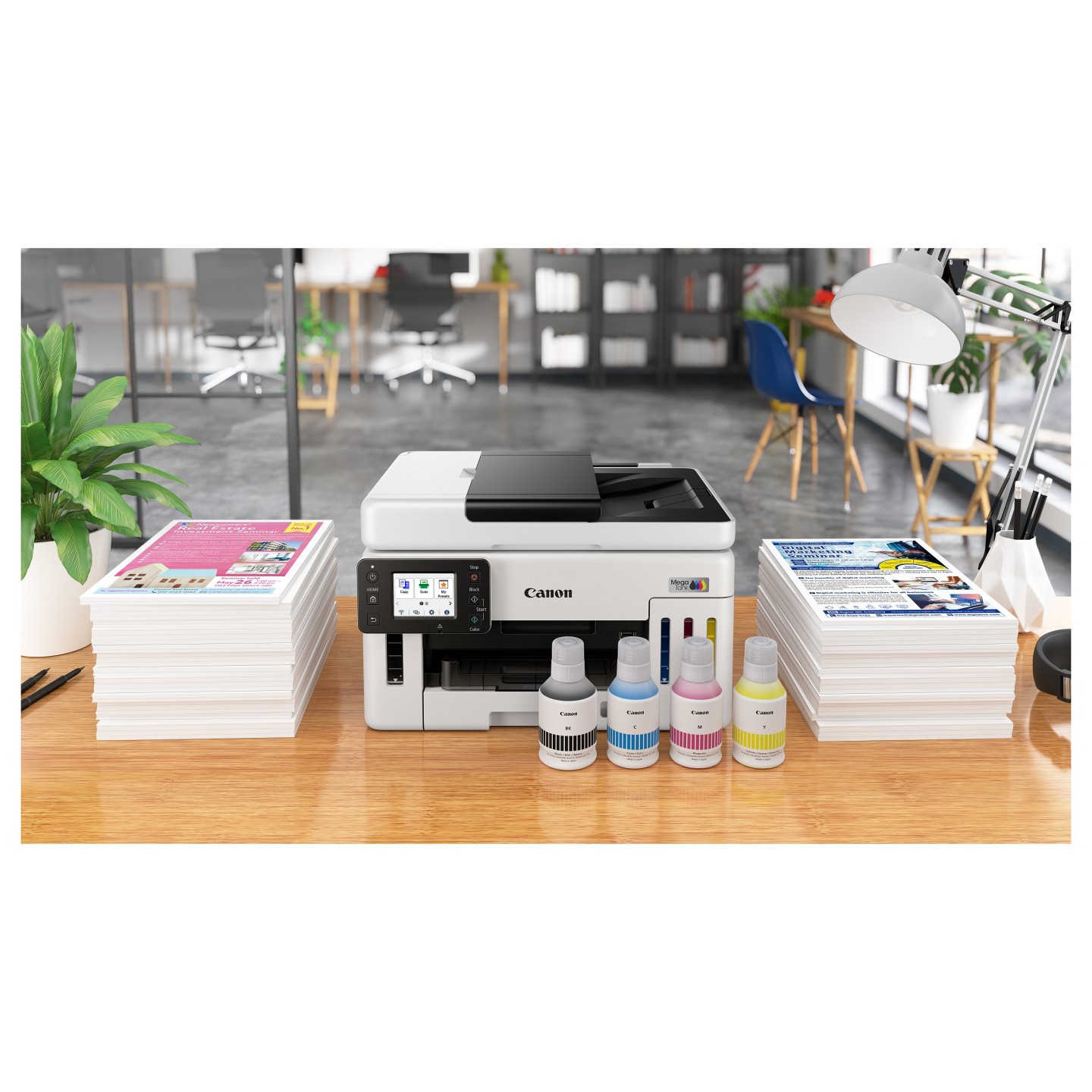 T Canon MAXIFY GX6150 MegaTank - Multifunktionsdrucker - Farbe - Tintenstrahl 3in1 — Buy in Cyprus with Fast Delivery