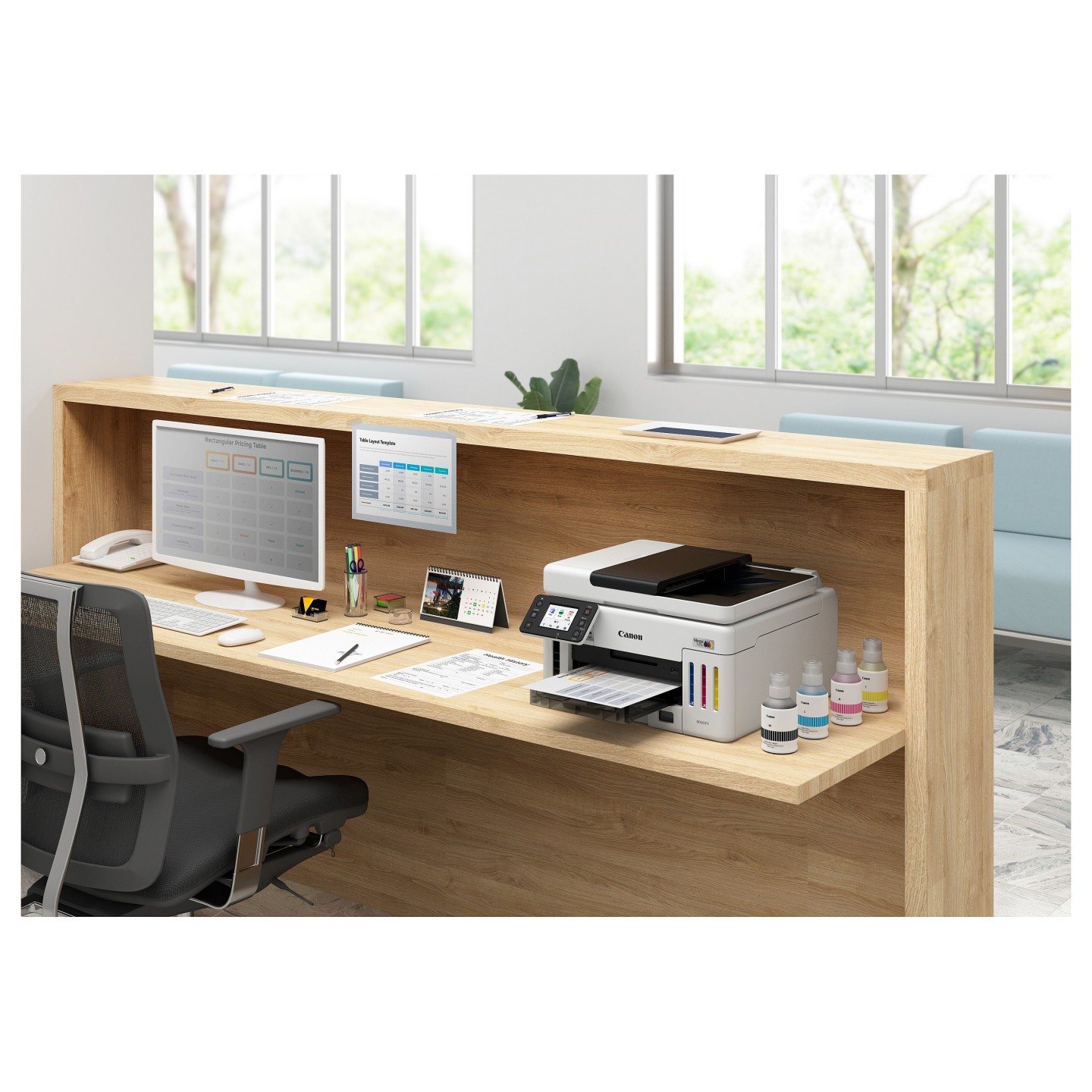 T Canon MAXIFY GX6150 MegaTank - Multifunktionsdrucker - Farbe - Tintenstrahl 3in1 — Buy in Cyprus with Fast Delivery