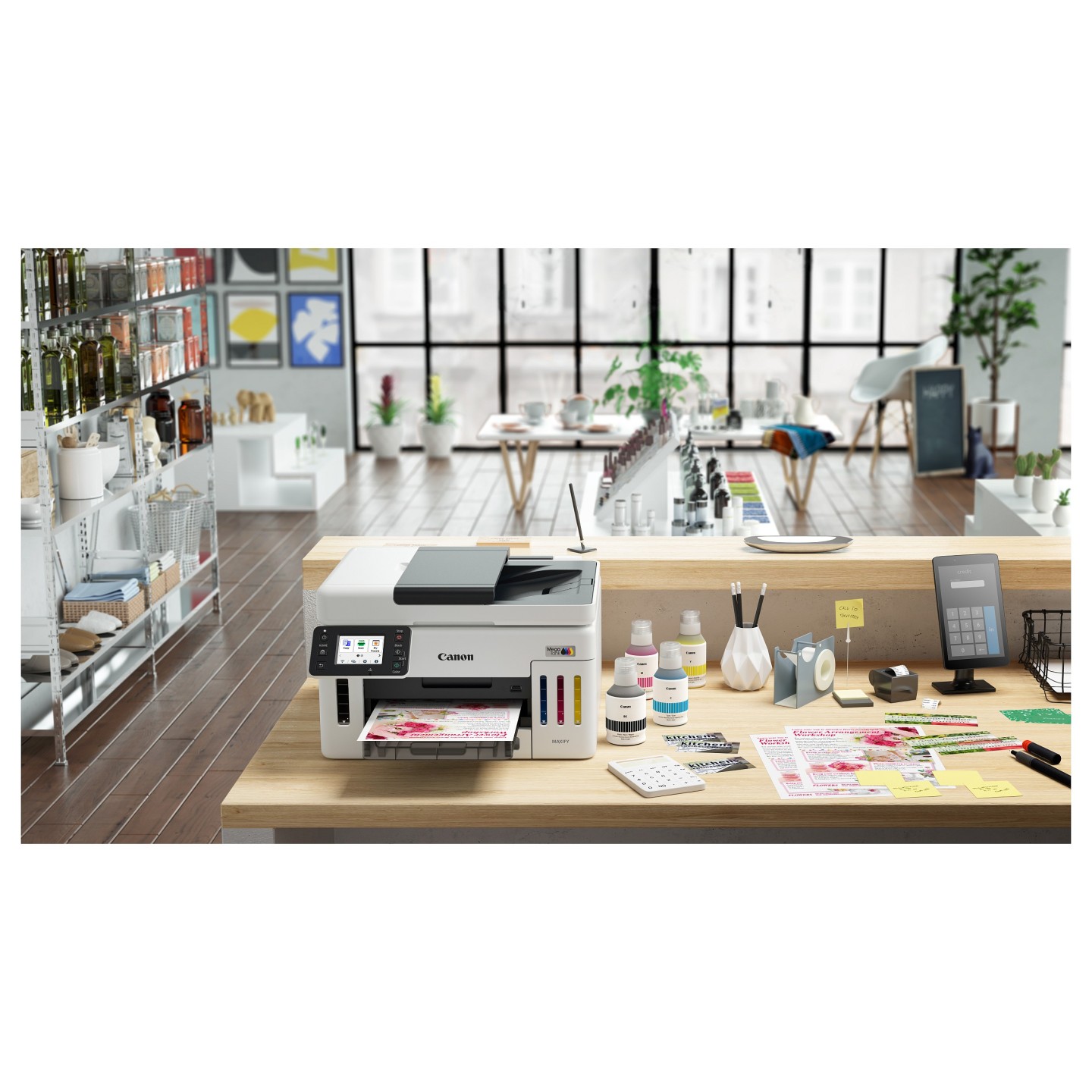 T Canon MAXIFY GX6150 MegaTank - Multifunktionsdrucker - Farbe - Tintenstrahl 3in1 — Buy in Cyprus with Fast Delivery