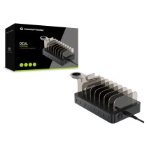 CONCEPTRONIC Ladegerät 8Port 6xUSB-A 2xC Multi 75WPD3.0 sw — Buy in Cyprus with Fast Delivery