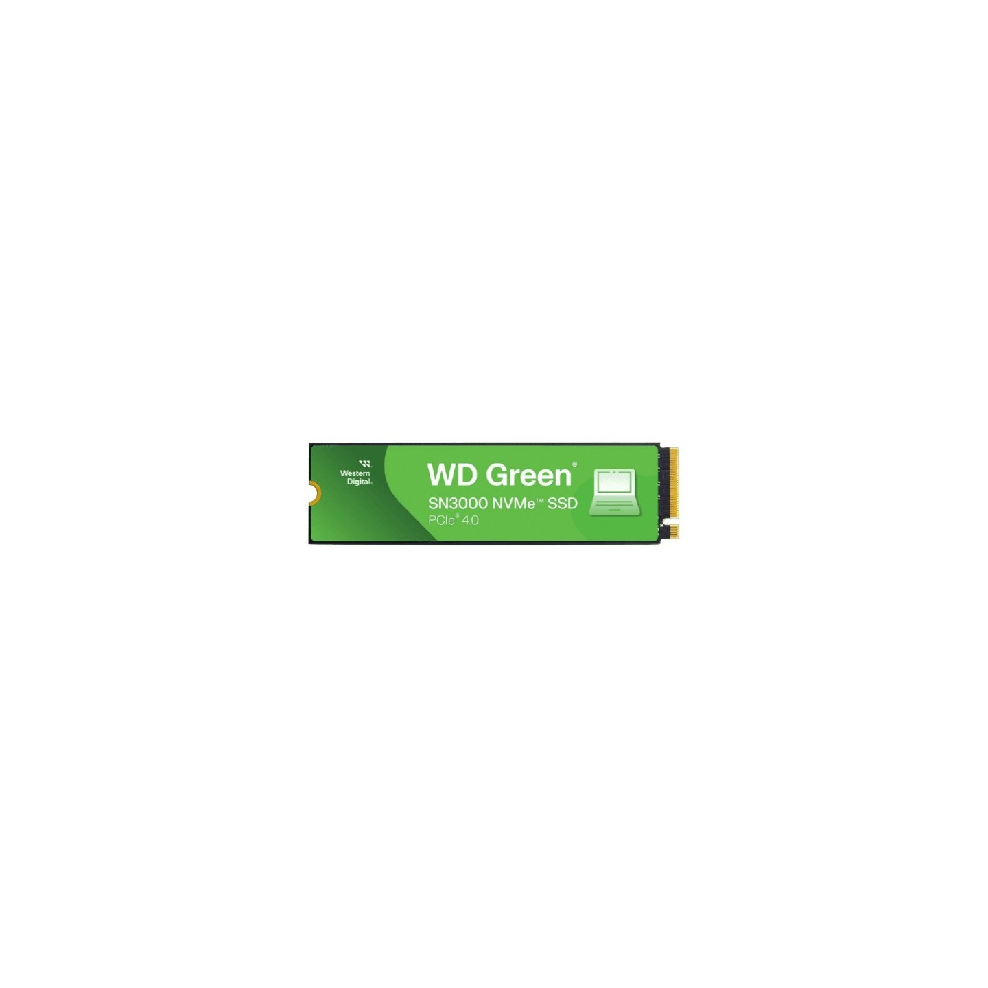 Western Digital WD Green SN3000 2TB M.2 2280 NVMe SSD - PCIe 4.0 x4, 5000 MB/s, QLC 3D NAND - WDS200T4G0E (Boxed)