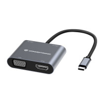 CONCEPTRONIC 4-1 Dock USB-C- to HDMI.USB3.0.VGA.100WPD 15cm gr — Buy in Cyprus with Fast Delivery