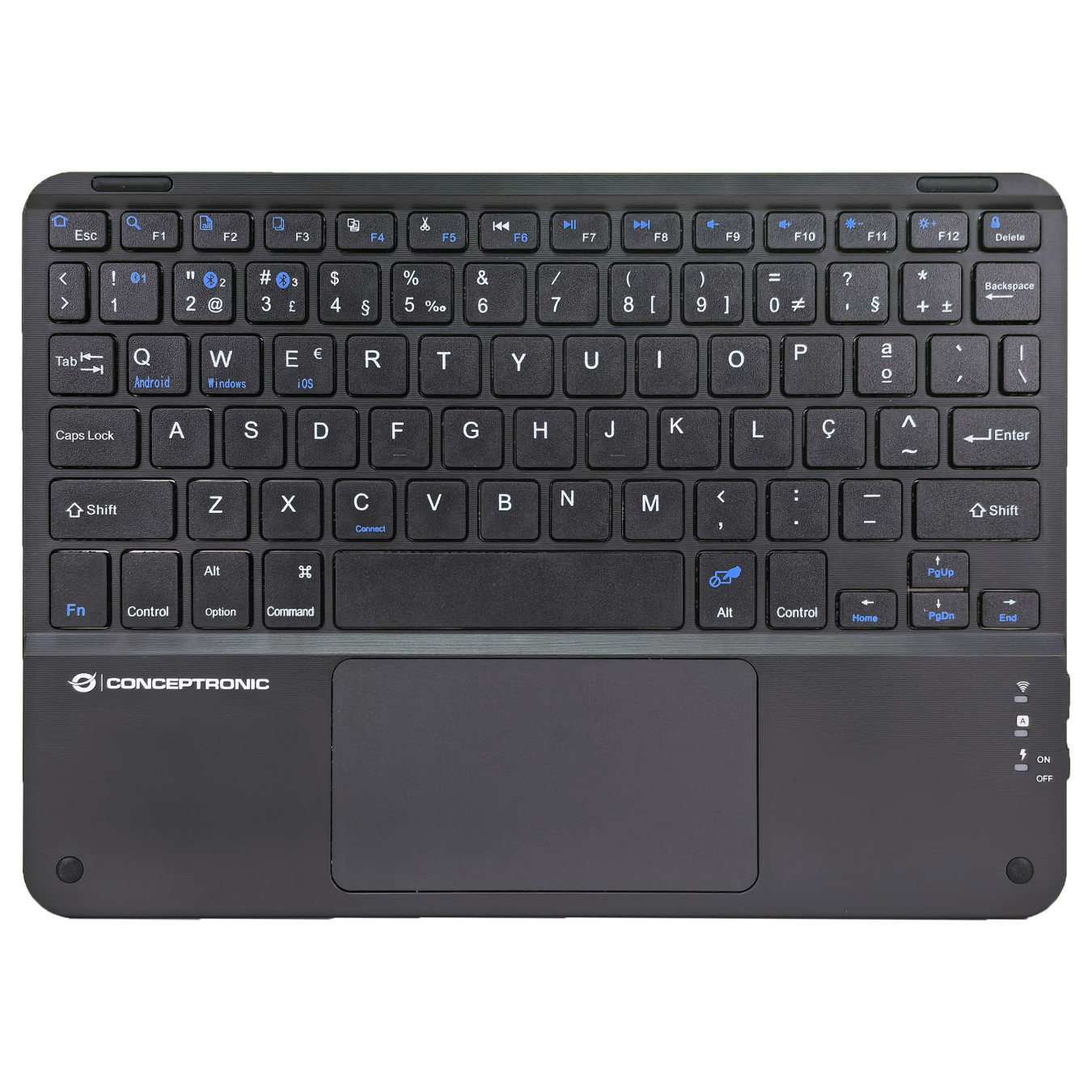 CONCEPTRONIC Wireless Tastatur. Layout portug. 10' schwarz — Buy in Cyprus with Fast Delivery